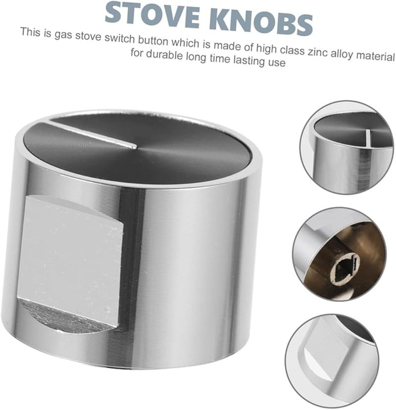 4Pcs Metal Gas Stove Knobs Replacement Ergonomic Design Easy to Operate - Image 4